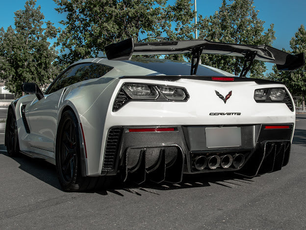 2014-2019 Corvette C7 Performance Track Style *ADD-ON* Rear Bumper Diffuser